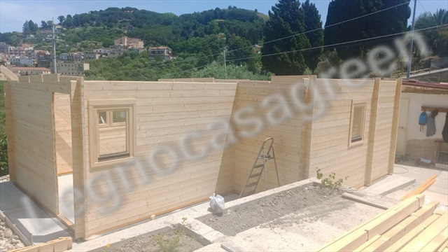 Villetta in legno 36 mq - spessore 44 mm